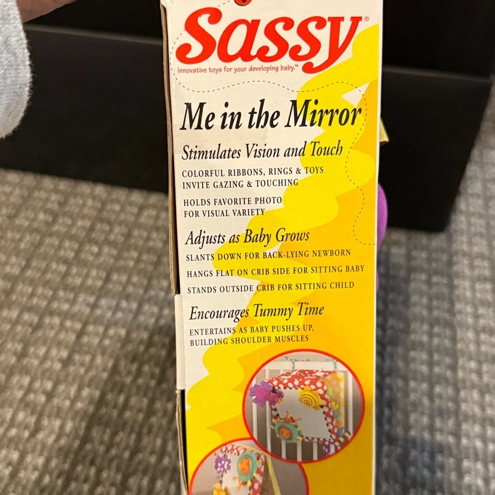 Sassy Me in the Mirror Toy - Red, Yellow, Purple. Birth +